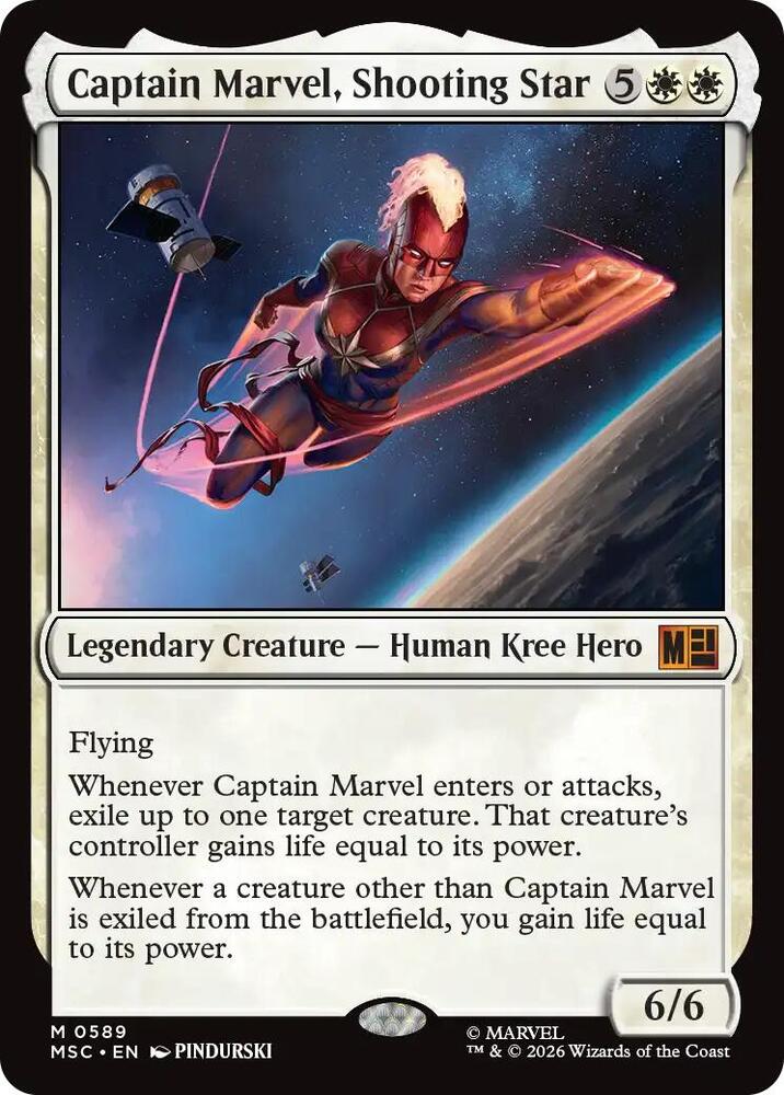 Captain Marvel Shooting Star 589 (Commander: Marvel Super Heroes)  | Good Games Adelaide SA