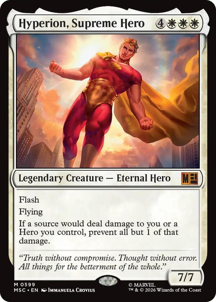 Hyperion Supreme Hero 599 (Commander: Marvel Super Heroes)  | Good Games Adelaide SA