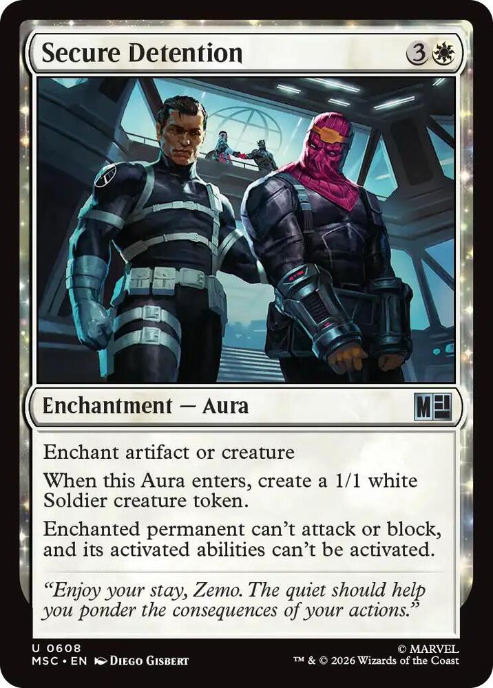 Secure Detention 608 (Commander: Marvel Super Heroes)  - Foil | Good Games Adelaide SA