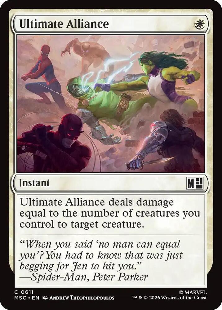 Ultimate Alliance 611 (Commander: Marvel Super Heroes)  - Foil | Good Games Adelaide SA