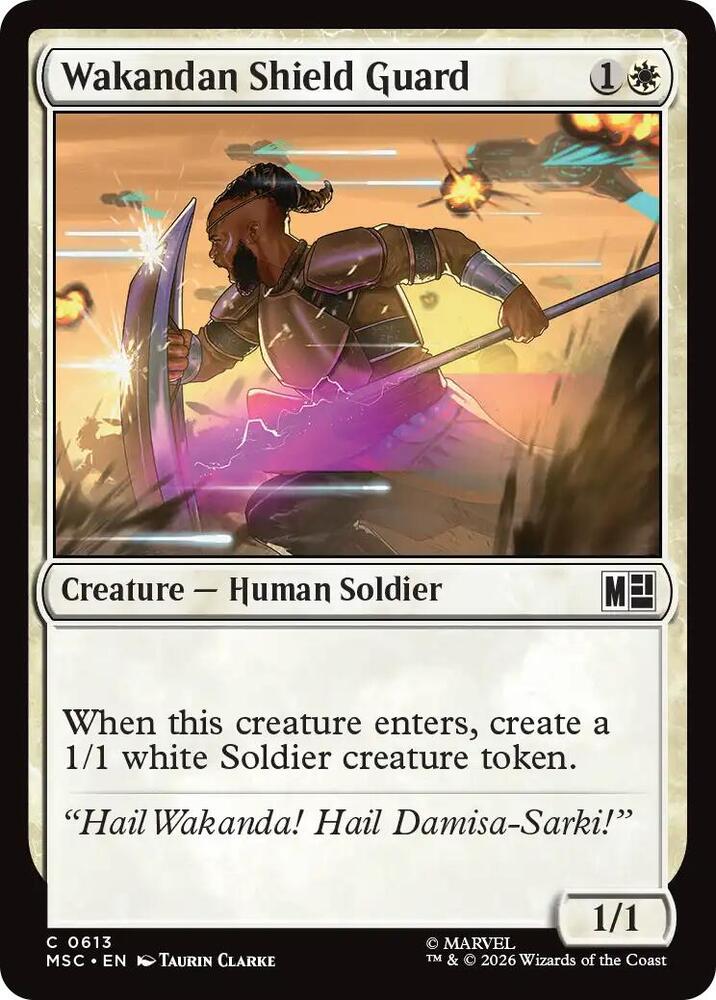 Wakandan Shield Guard 613 (Commander: Marvel Super Heroes)  - Foil | Good Games Adelaide SA