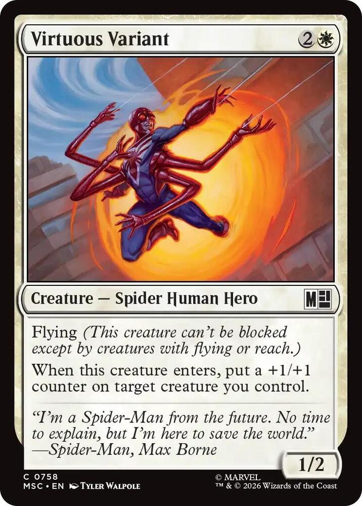 Virtuous Variant 758 (Commander: Marvel Super Heroes)  - Foil | Good Games Adelaide SA