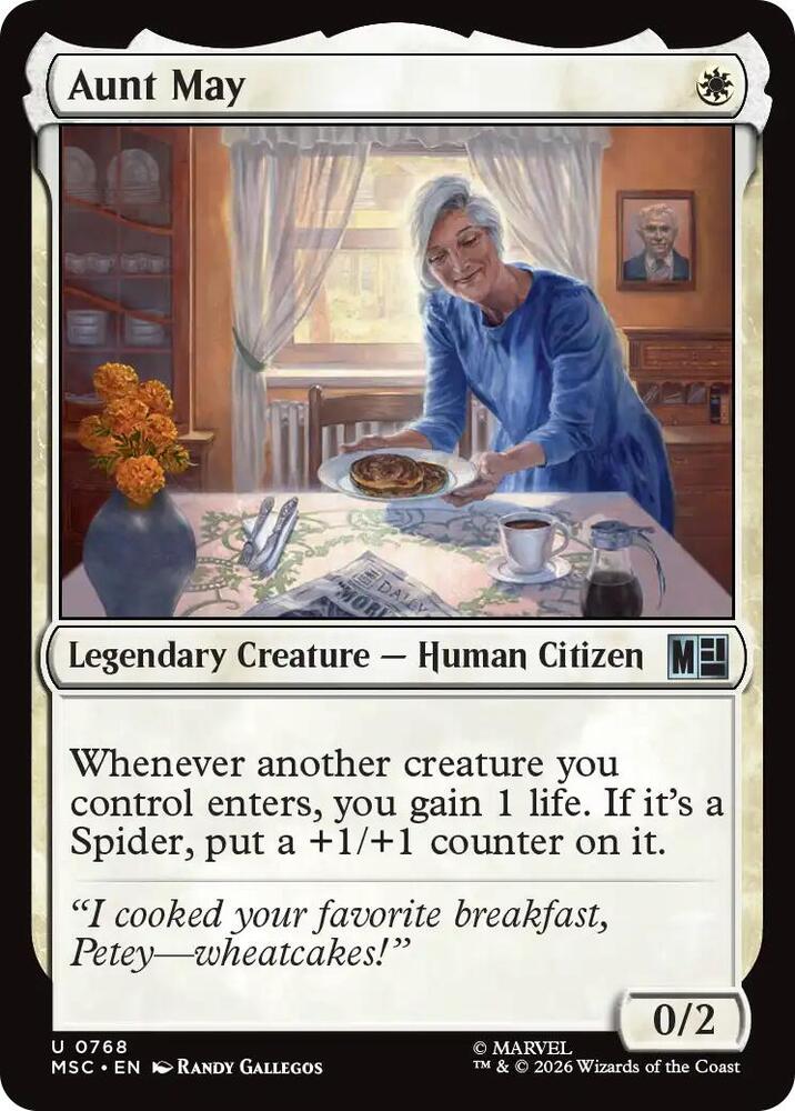 Aunt May 768 (Commander: Marvel Super Heroes)  - Foil | Good Games Adelaide SA