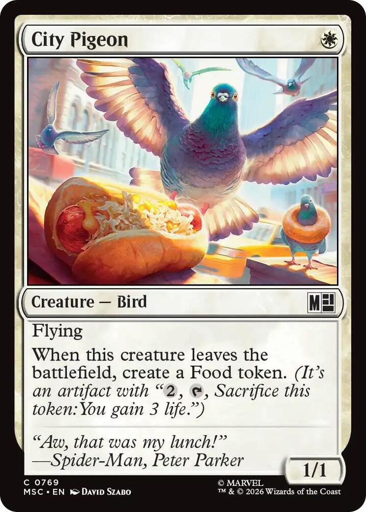 City Pigeon 769 (Commander: Marvel Super Heroes)  - Foil | Good Games Adelaide SA