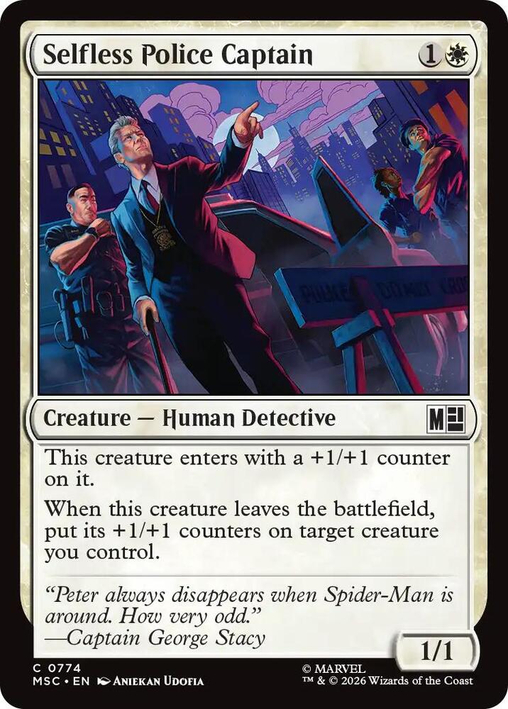 Selfless Police Captain 774 (Commander: Marvel Super Heroes)  - Foil | Good Games Adelaide SA
