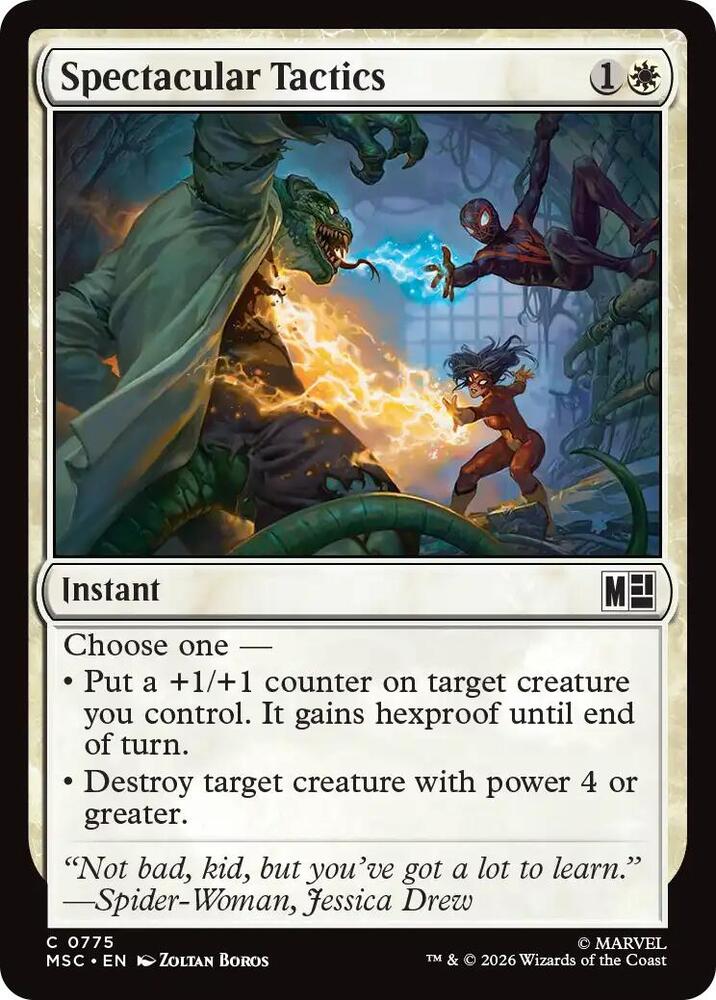 Spectacular Tactics 775 (Commander: Marvel Super Heroes)  - Foil | Good Games Adelaide SA