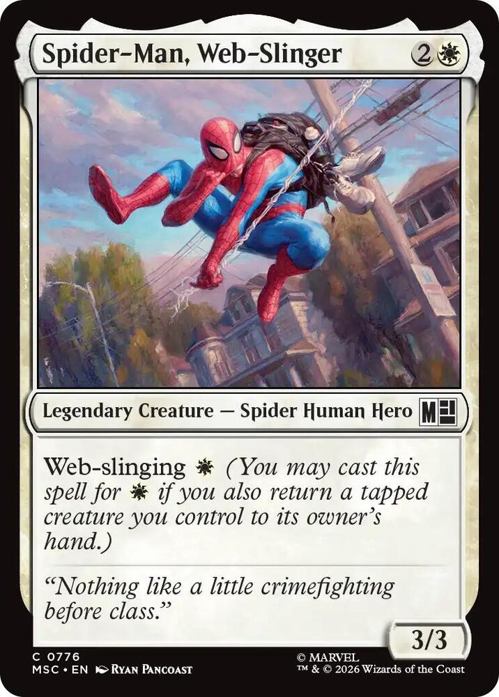 Spider Man Web Slinger 776 (Commander: Marvel Super Heroes)  - Foil | Good Games Adelaide SA