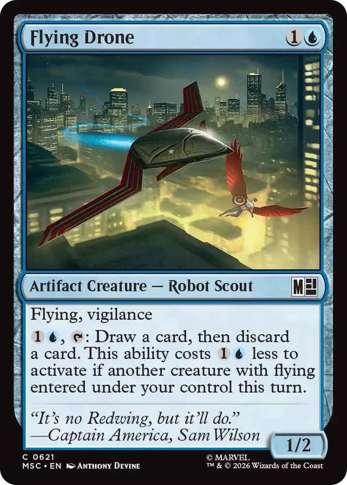 Flying Drone 621 (Commander: Marvel Super Heroes)  - Foil | Good Games Adelaide SA
