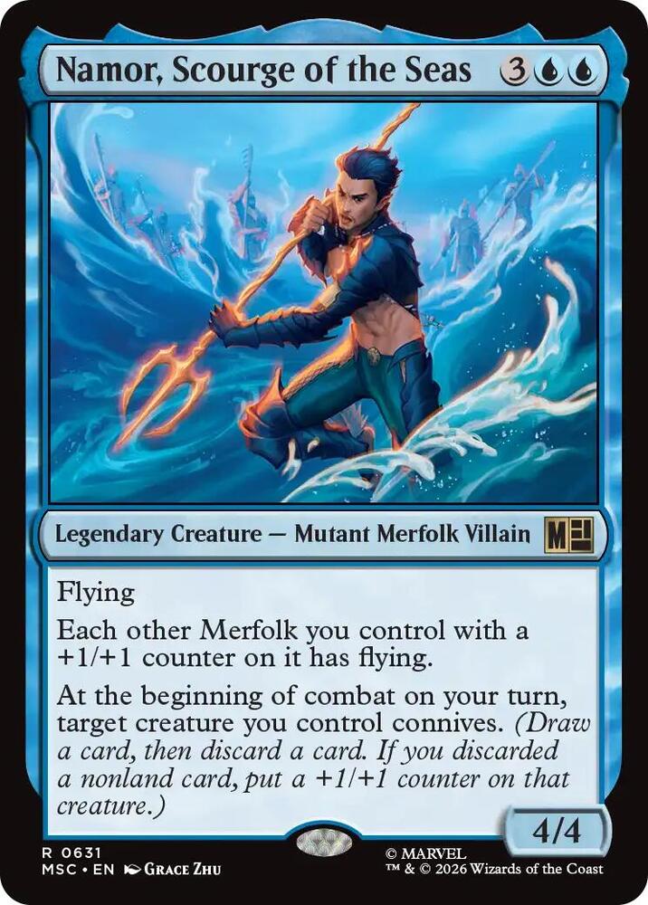 Namor, Scourge of the Seas 631 (Commander: Marvel Super Heroes)  - Foil | Good Games Adelaide SA