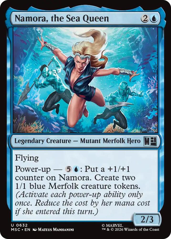Namora the Sea Queen 632 (Commander: Marvel Super Heroes)  - Foil | Good Games Adelaide SA