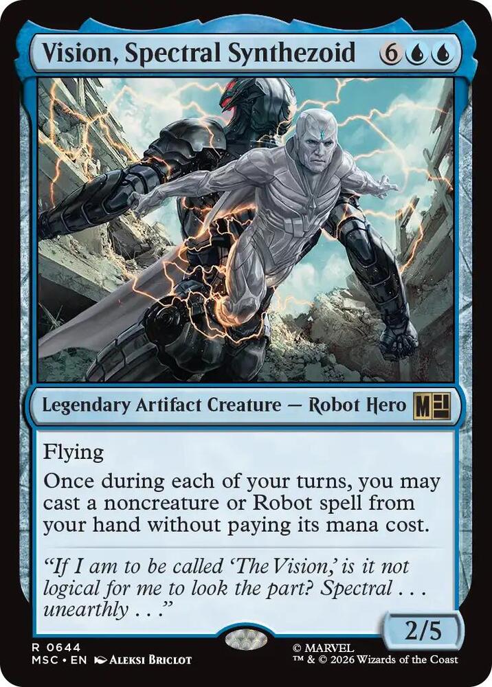 Vision Spectral Synthezoid 644 (Commander: Marvel Super Heroes)  - Foil | Good Games Adelaide SA