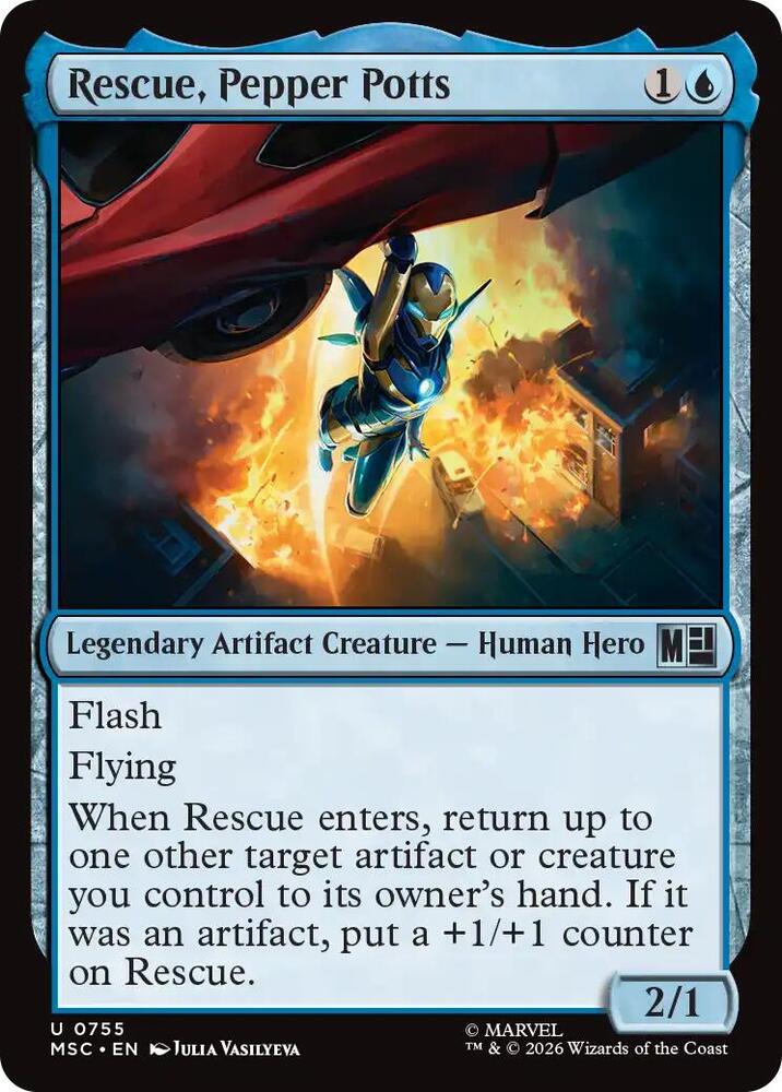 Rescue Pepper Potts 755 (Commander: Marvel Super Heroes)  - Foil | Good Games Adelaide SA