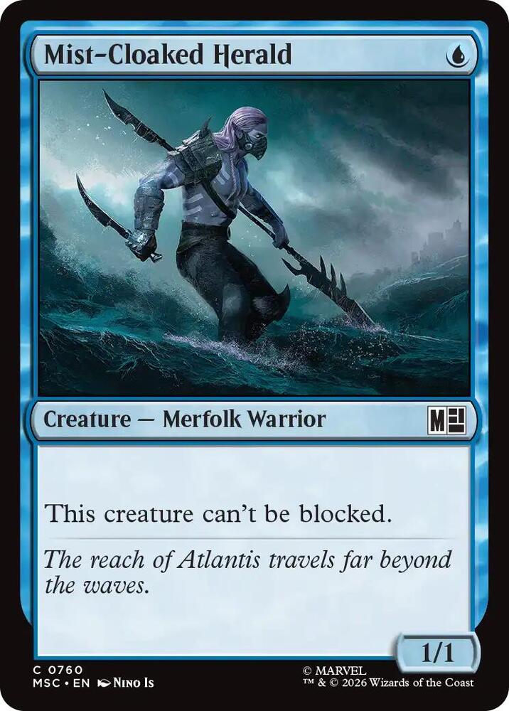 Mist Cloaked Herald 760 (Commander: Marvel Super Heroes)  - Foil | Good Games Adelaide SA