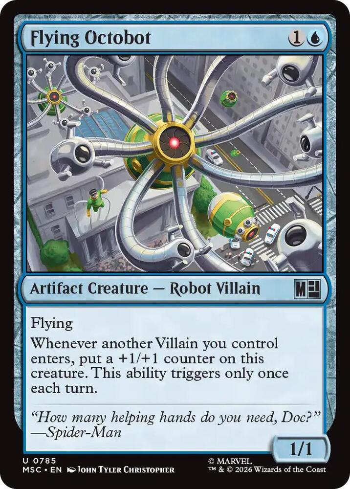 Flying Octobot 785 (Commander: Marvel Super Heroes)  - Foil | Good Games Adelaide SA