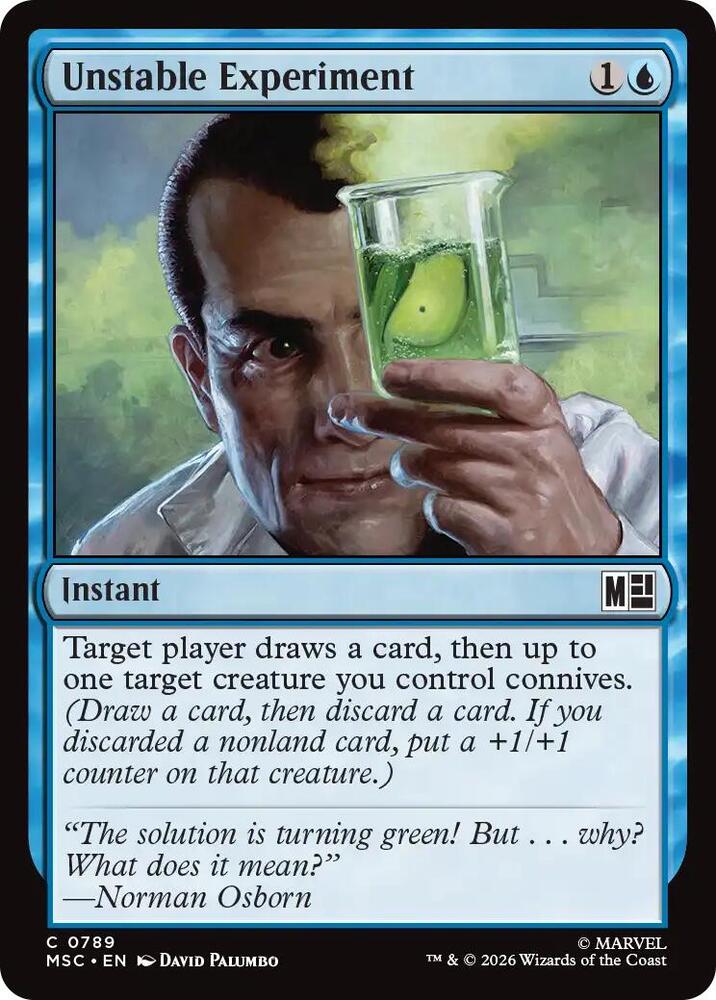 Unstable Experiment 789 (Commander: Marvel Super Heroes)  - Foil | Good Games Adelaide SA