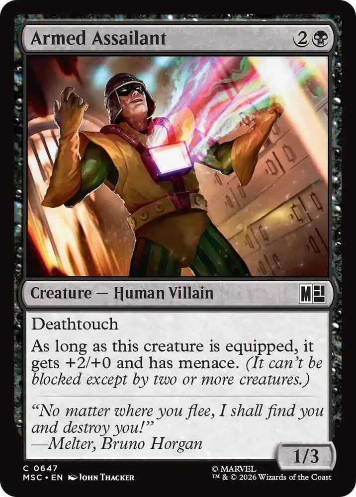 Armed Assailant 647 (Commander: Marvel Super Heroes)  - Foil | Good Games Adelaide SA