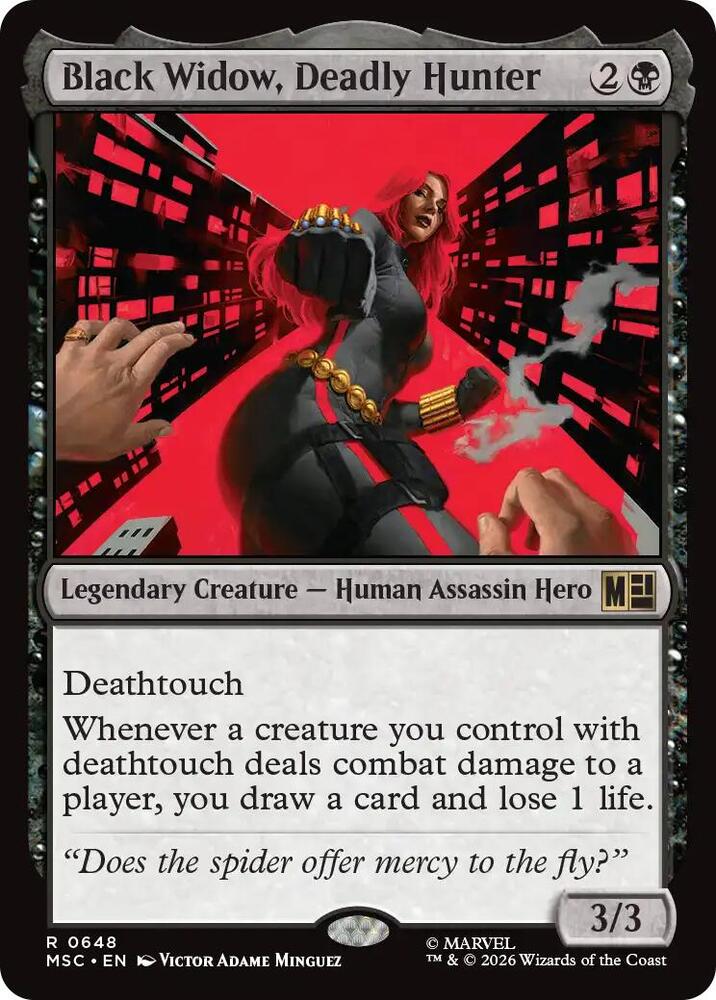 Black Widow, Deadly Hunter 648 (Commander: Marvel Super Heroes)  | Good Games Adelaide SA