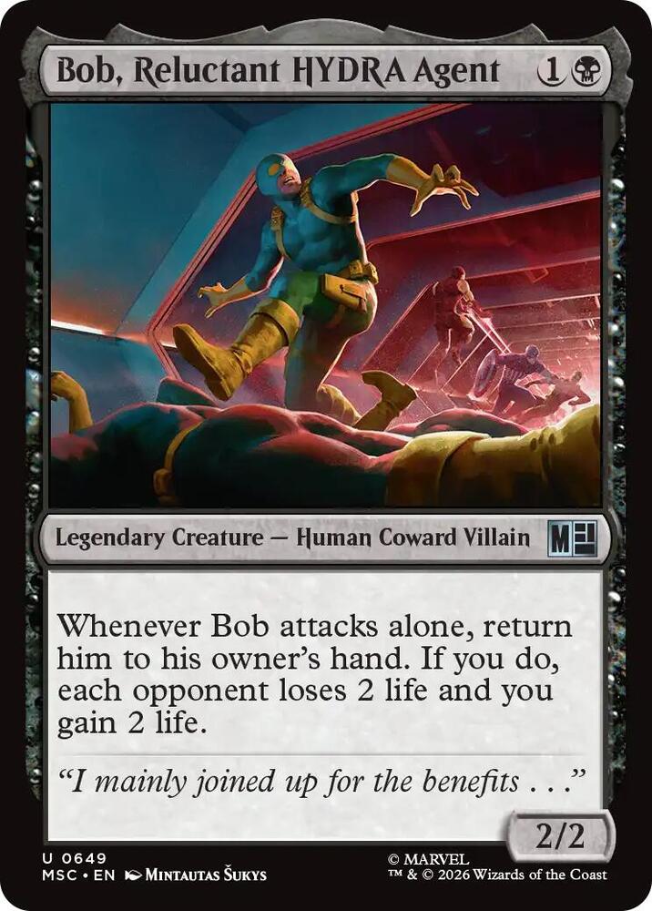 Bob Reluctant HYDRA Agent 649 (Commander: Marvel Super Heroes)  - Foil | Good Games Adelaide SA