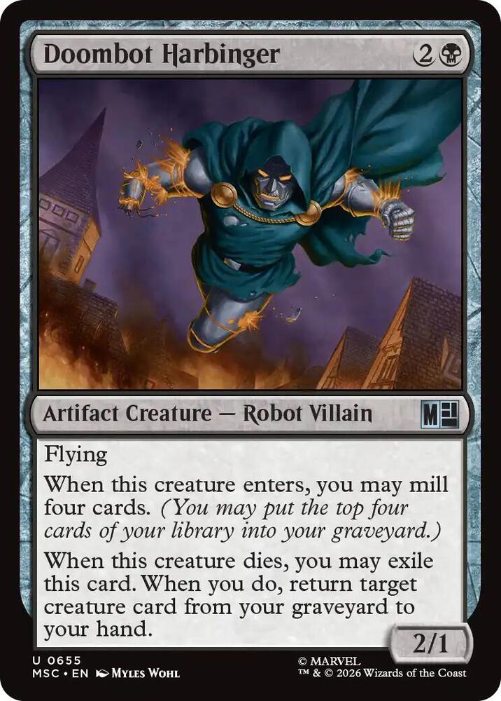 Doombot Harbinger 655 (Commander: Marvel Super Heroes)  - Foil | Good Games Adelaide SA