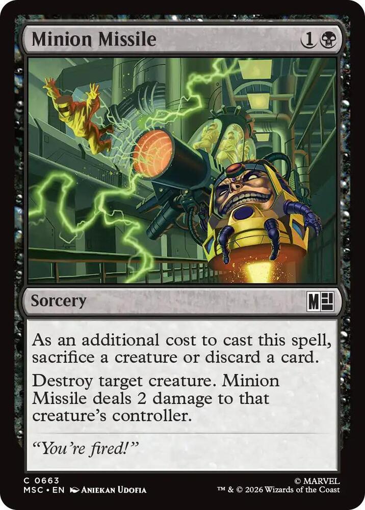 Minion Missile 663 (Commander: Marvel Super Heroes)  - Foil | Good Games Adelaide SA