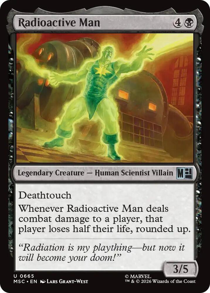 Radioactive Man 665 (Commander: Marvel Super Heroes)  - Foil | Good Games Adelaide SA