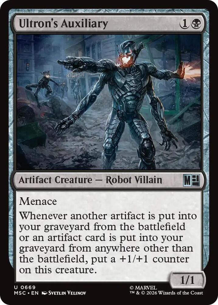 Ultrons Auxiliary 669 (Commander: Marvel Super Heroes)  - Foil | Good Games Adelaide SA