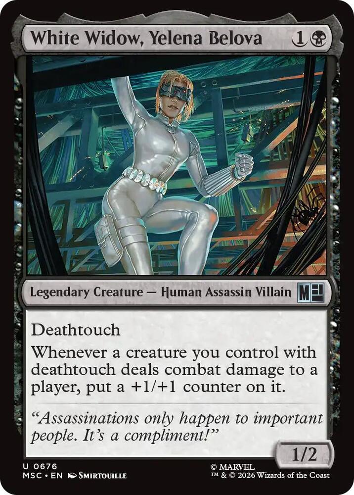 White Widow Yelena Belova 676 (Commander: Marvel Super Heroes)  - Foil | Good Games Adelaide SA