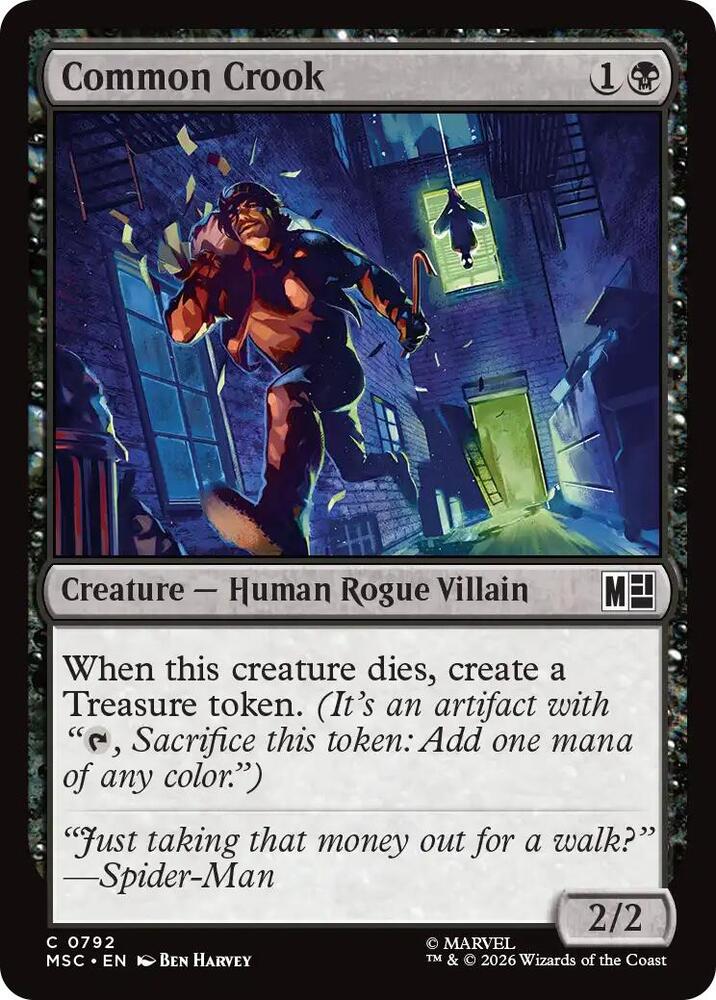 Common Crook 792 (Commander: Marvel Super Heroes)  - Foil | Good Games Adelaide SA