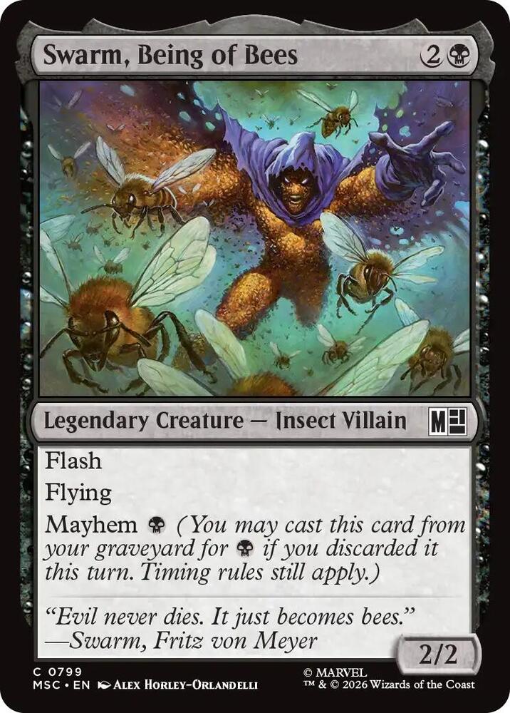 Swarm Being of Bees 799 (Commander: Marvel Super Heroes)  - Foil | Good Games Adelaide SA