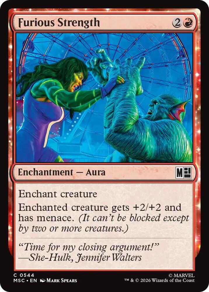 Furious Strength 544 (Commander: Marvel Super Heroes)  | Good Games Adelaide SA
