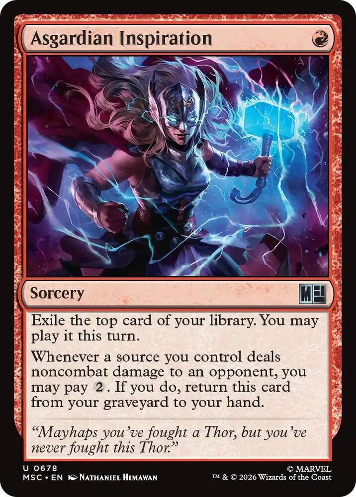 Asgardian Inspiration 678 (Commander: Marvel Super Heroes)  - Foil | Good Games Adelaide SA