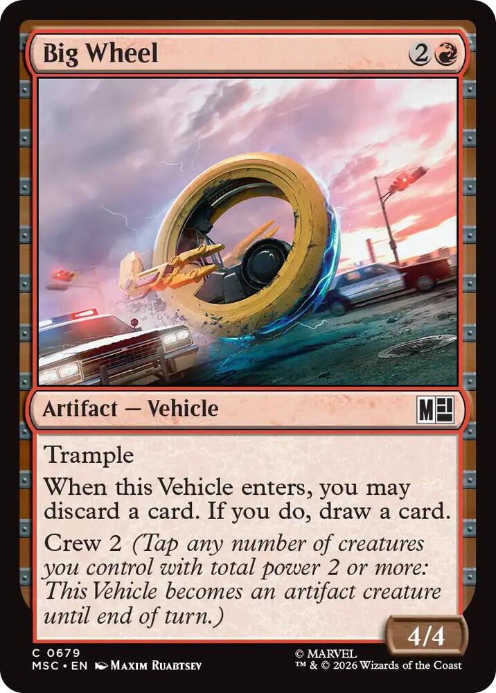 Big Wheel 679 (Commander: Marvel Super Heroes)  - Foil | Good Games Adelaide SA