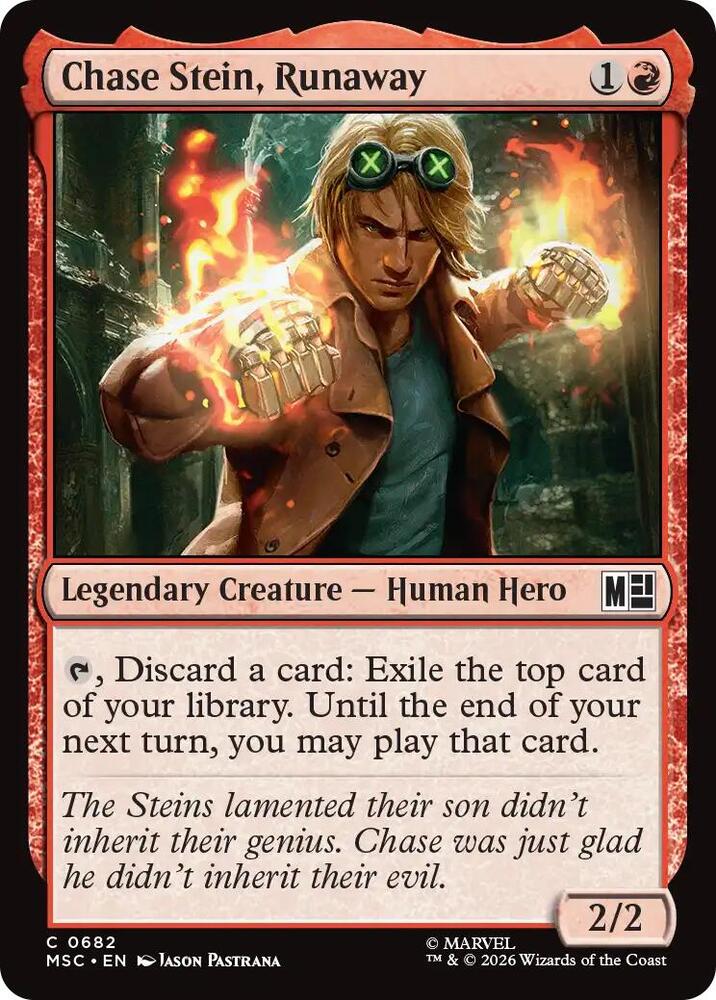 Chase Stein Runaway 682 (Commander: Marvel Super Heroes)  - Foil | Good Games Adelaide SA