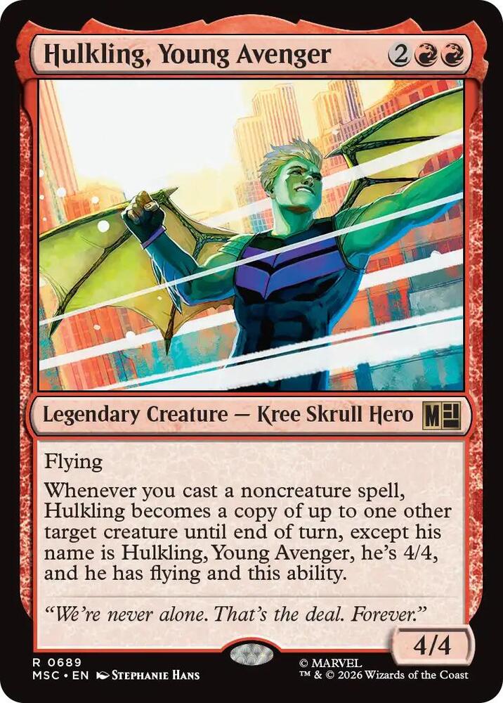 Hulkling Young Avenger 689 (Commander: Marvel Super Heroes)  - Foil | Good Games Adelaide SA