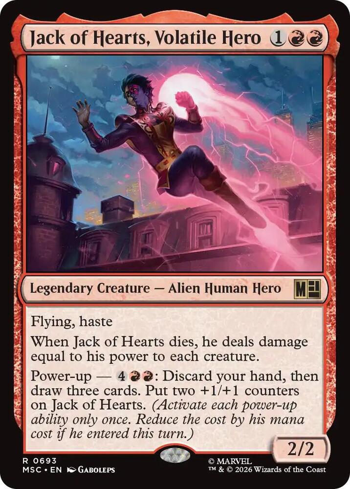 Jack of Hearts, Volatile Hero 693 (Commander: Marvel Super Heroes)  | Good Games Adelaide SA