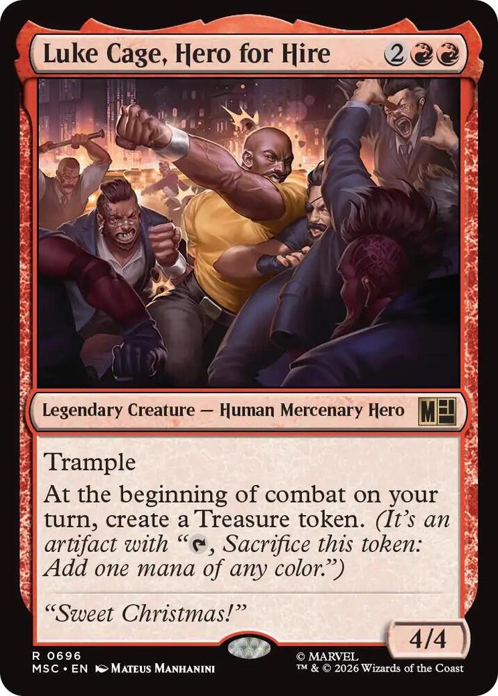 Luke Cage Hero for Hire 696 (Commander: Marvel Super Heroes)  - Foil | Good Games Adelaide SA