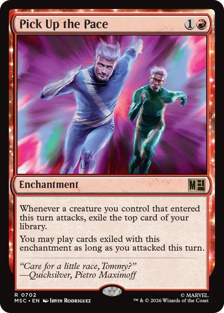 Pick Up the Pace 702 (Commander: Marvel Super Heroes)  - Foil | Good Games Adelaide SA