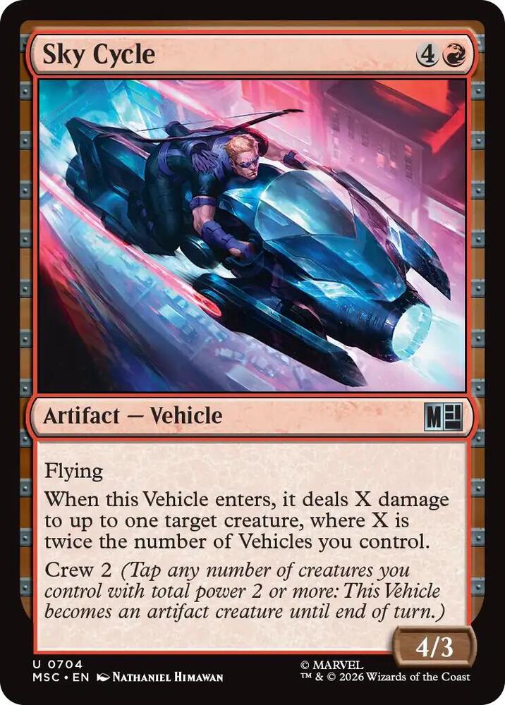 Sky Cycle 704 (Commander: Marvel Super Heroes)  - Foil | Good Games Adelaide SA