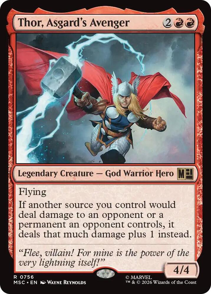 Thor, Asgard's Avenger 756 (Commander: Marvel Super Heroes)  - Foil | Good Games Adelaide SA