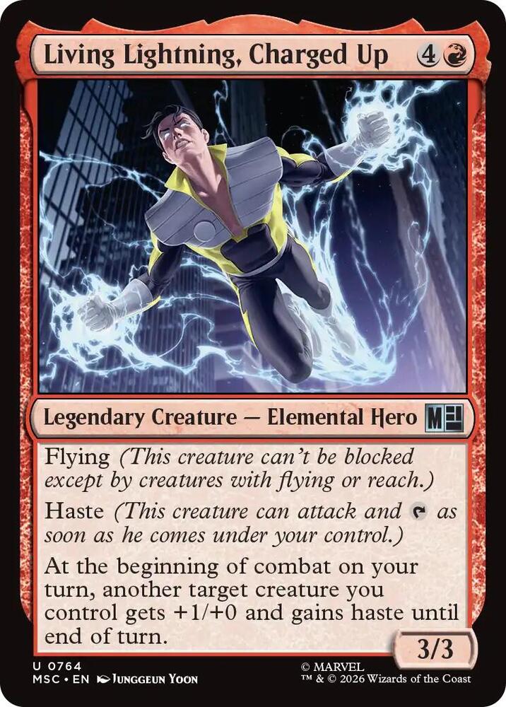 Living Lightning Charged Up 764 (Commander: Marvel Super Heroes)  - Foil | Good Games Adelaide SA