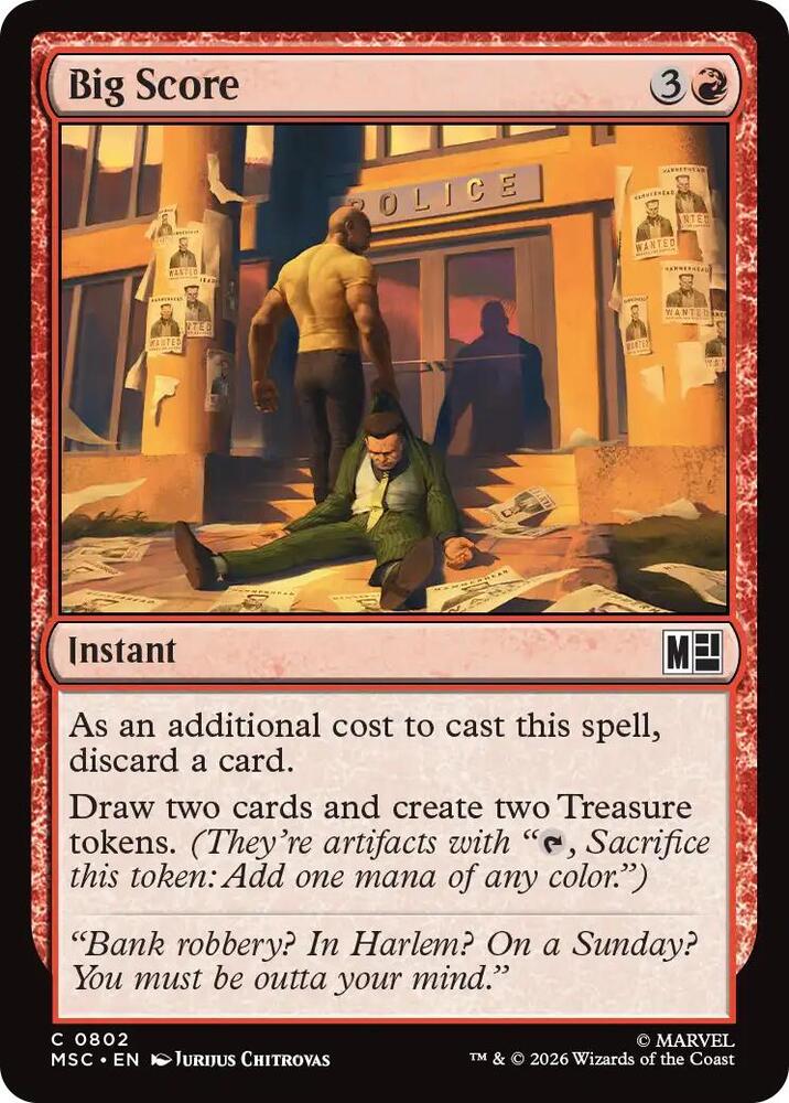 Big Score 802 (Commander: Marvel Super Heroes)  - Foil | Good Games Adelaide SA