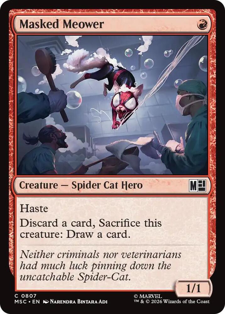 Masked Meower 807 (Commander: Marvel Super Heroes)  - Foil | Good Games Adelaide SA