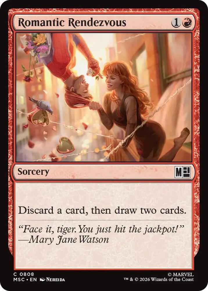 Romantic Rendezvous 808 (Commander: Marvel Super Heroes)  - Foil | Good Games Adelaide SA
