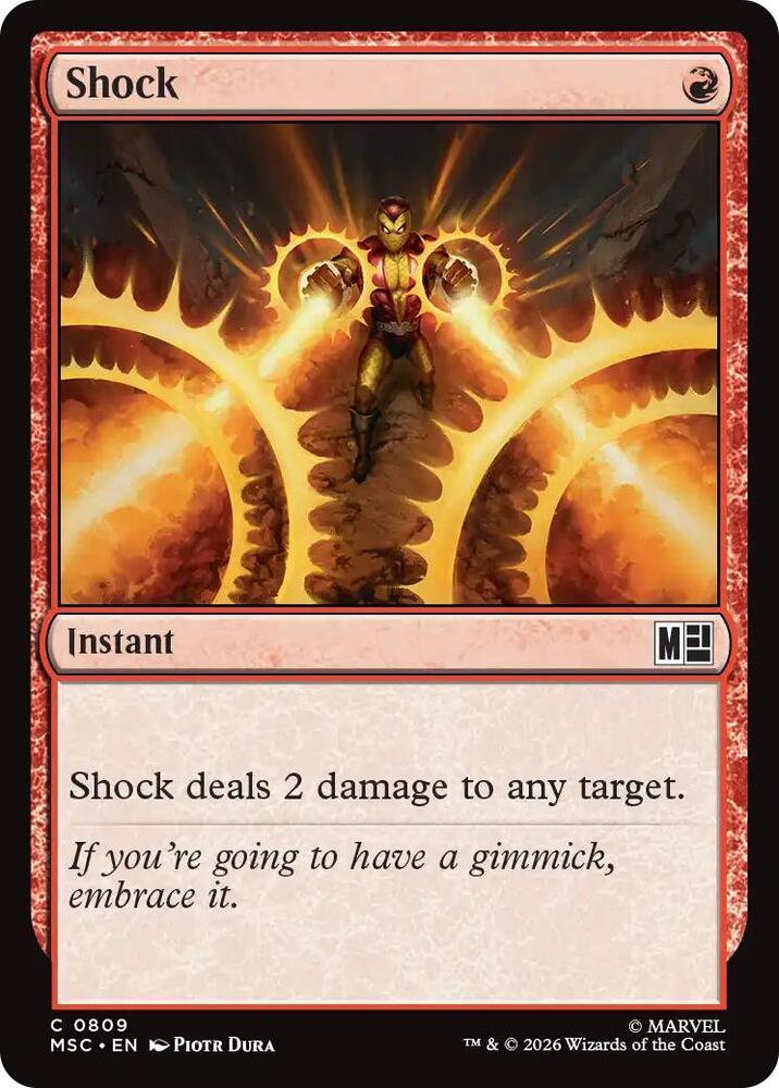 Shock 809 (Commander: Marvel Super Heroes)  - Foil | Good Games Adelaide SA