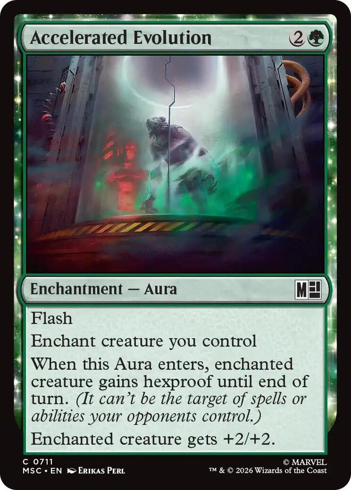Accelerated Evolution 711 (Commander: Marvel Super Heroes)  - Foil | Good Games Adelaide SA