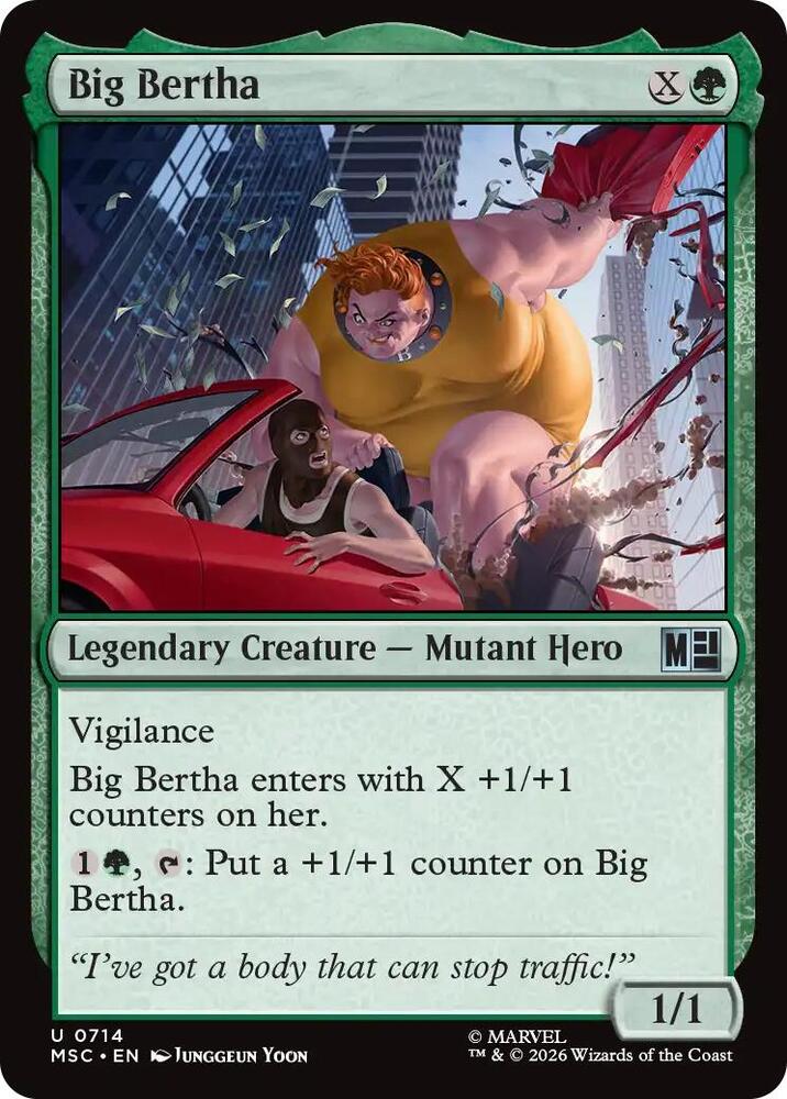 Big Bertha 714 (Commander: Marvel Super Heroes)  - Foil | Good Games Adelaide SA