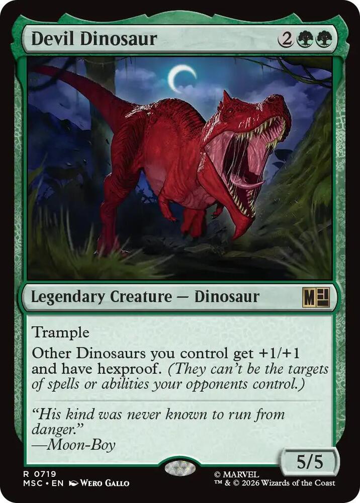 Devil Dinosaur 719 (Commander: Marvel Super Heroes)  - Foil | Good Games Adelaide SA