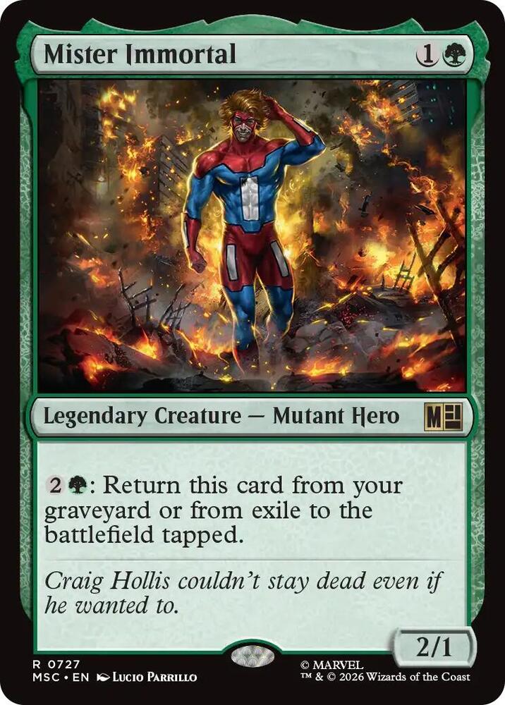 Mister Immortal 727 (Commander: Marvel Super Heroes)  - Foil | Good Games Adelaide SA