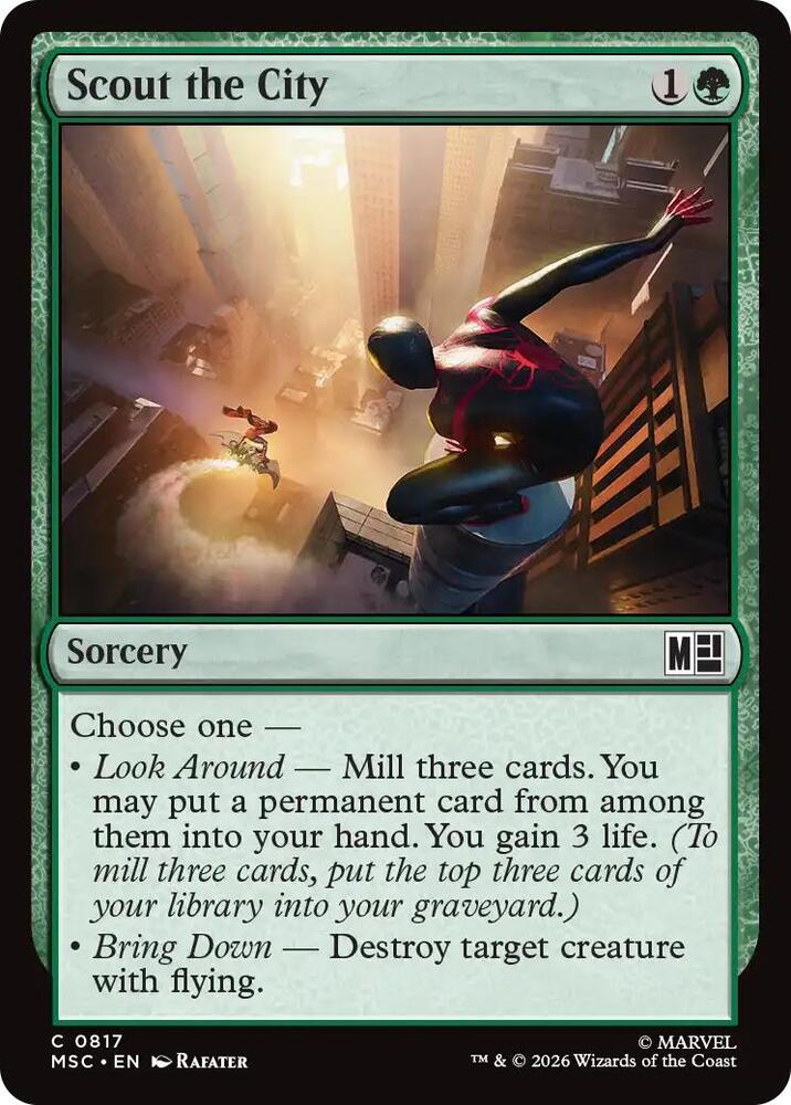 Scout the City 817 (Commander: Marvel Super Heroes)  - Foil | Good Games Adelaide SA