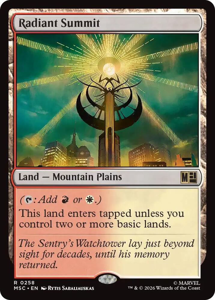 Radiant Summit 258 (Commander: Marvel Super Heroes)  | Good Games Adelaide SA